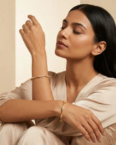 Golden Dazzle Spark Bangles
