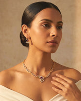 Ishani Violet Spark Jewellery Set