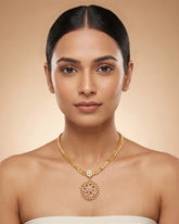 Suhana Swirl Pendant Necklace