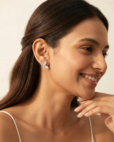 Crystal Butterfly Stud Earrings