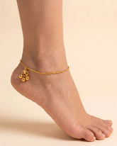 Vaishali Rope Gold Anklets