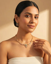 Aadhira Mint Spark Jewellery Set