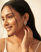 Elegant Loop Stud Earrings