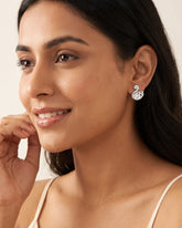Pearl Crystal Stud Earrings