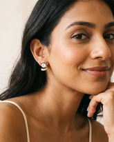 Twisted Crystal Stud Earrings