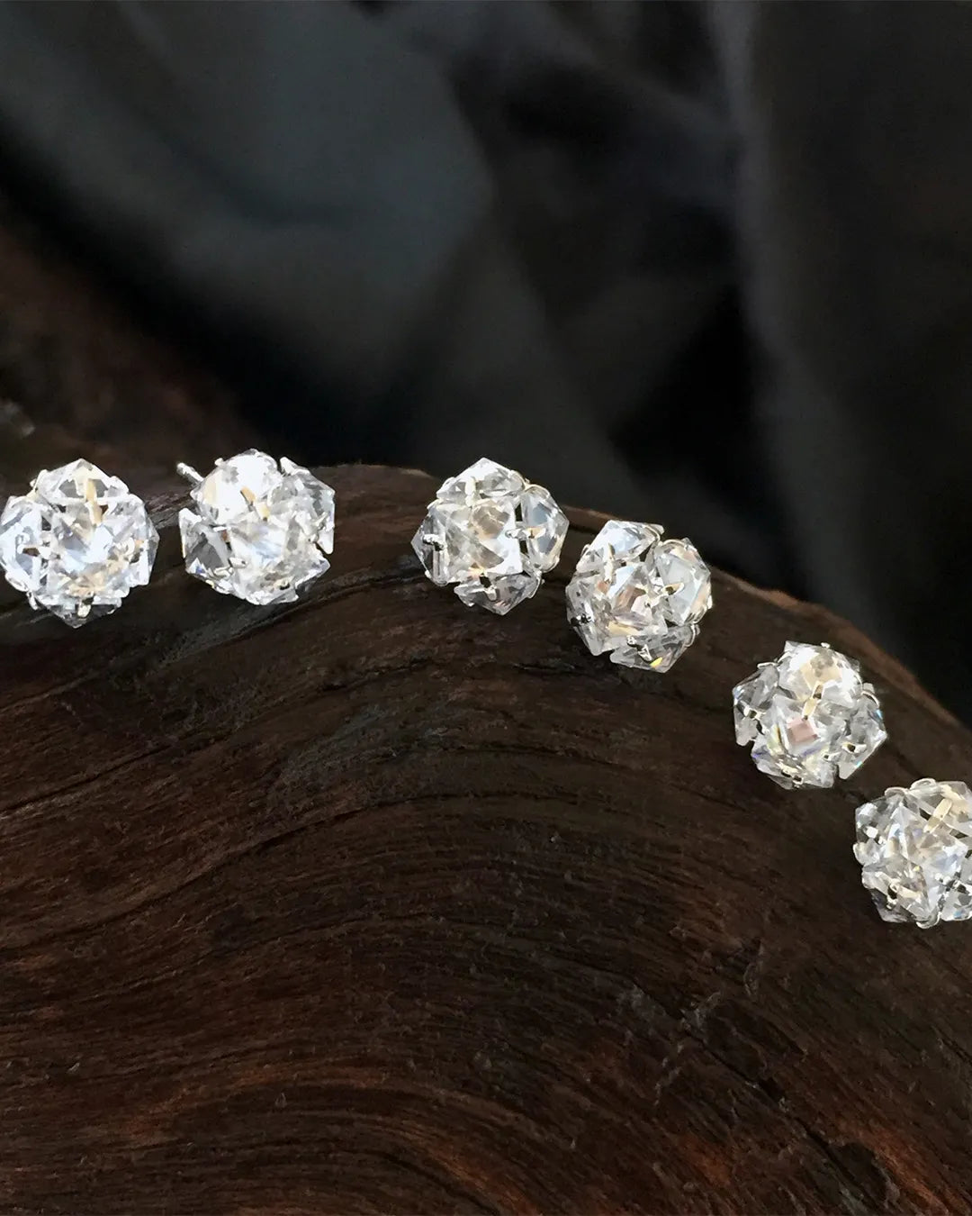 Diamond Spark Stud Earrings