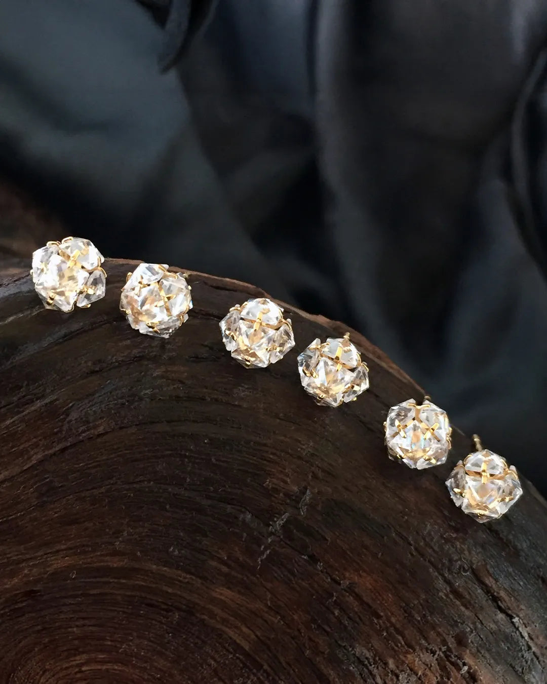 Crystal Glow Stud Earrings