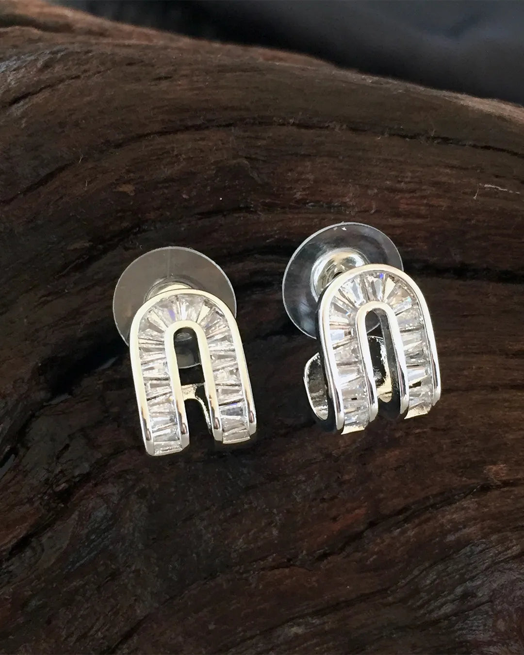 Modern Arch Stud Earrings