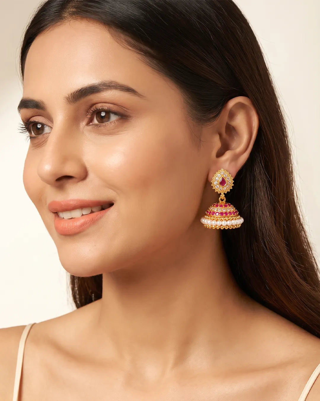 Ruhika Ruby Pearl Jhumka