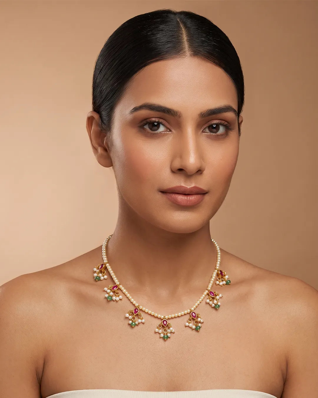Mithra Pearl Drop Necklace