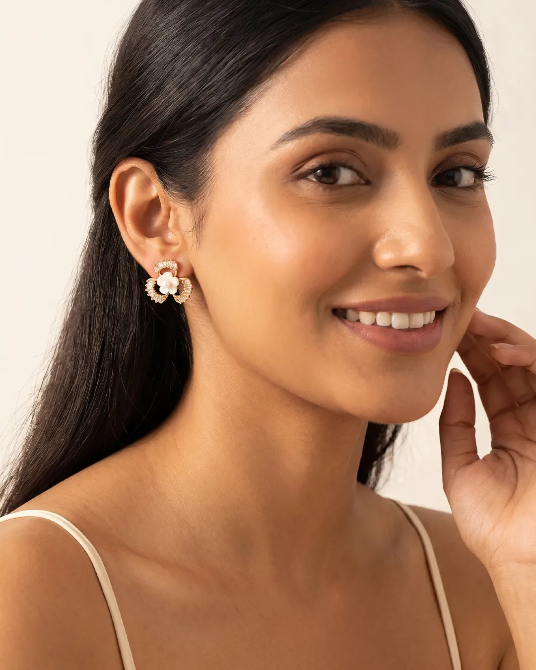 Blossom Pearl Stud Earrings