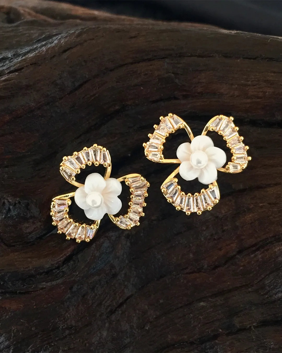 Blossom Pearl Stud Earrings