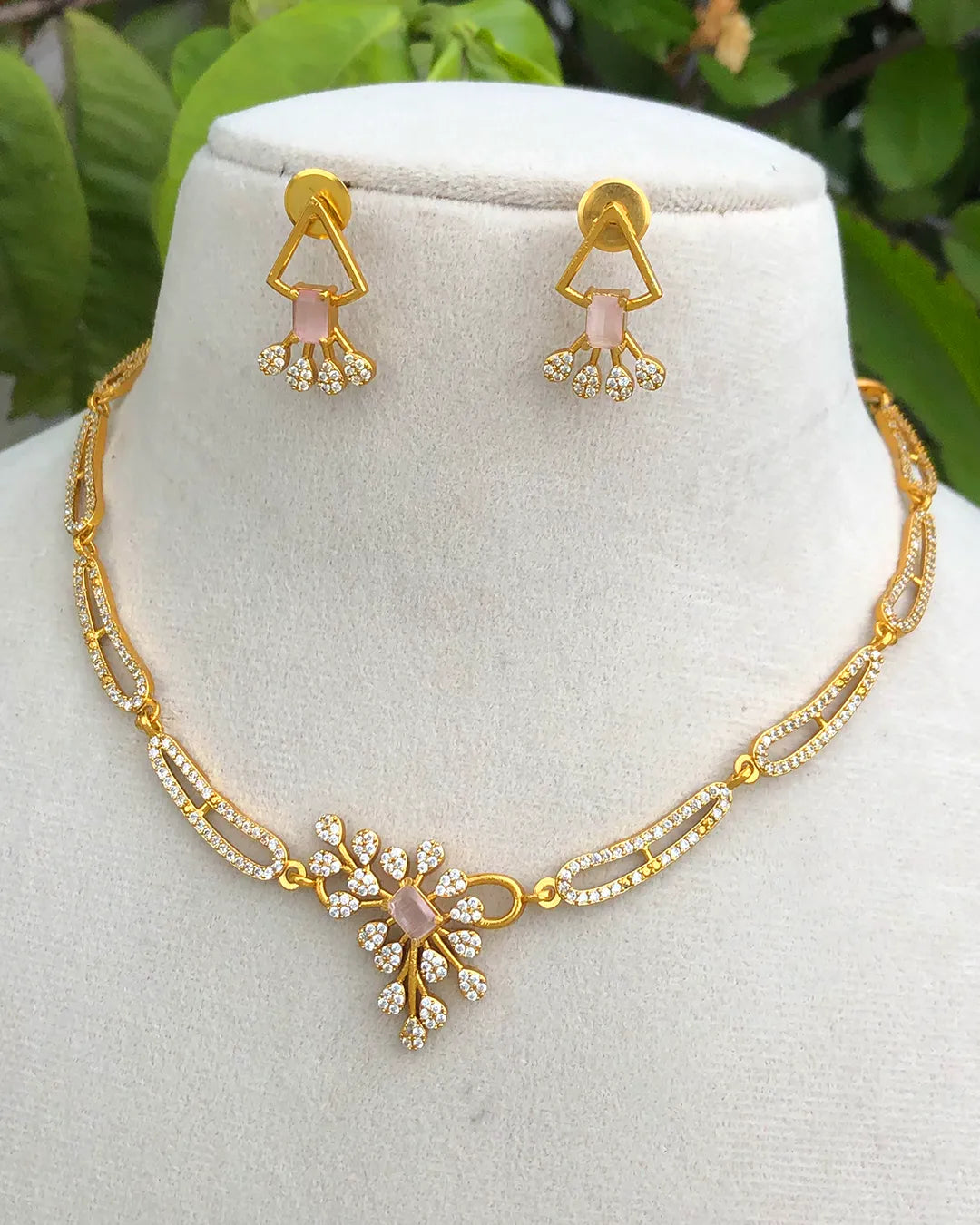 Elina Blush Spark Jewellery Set