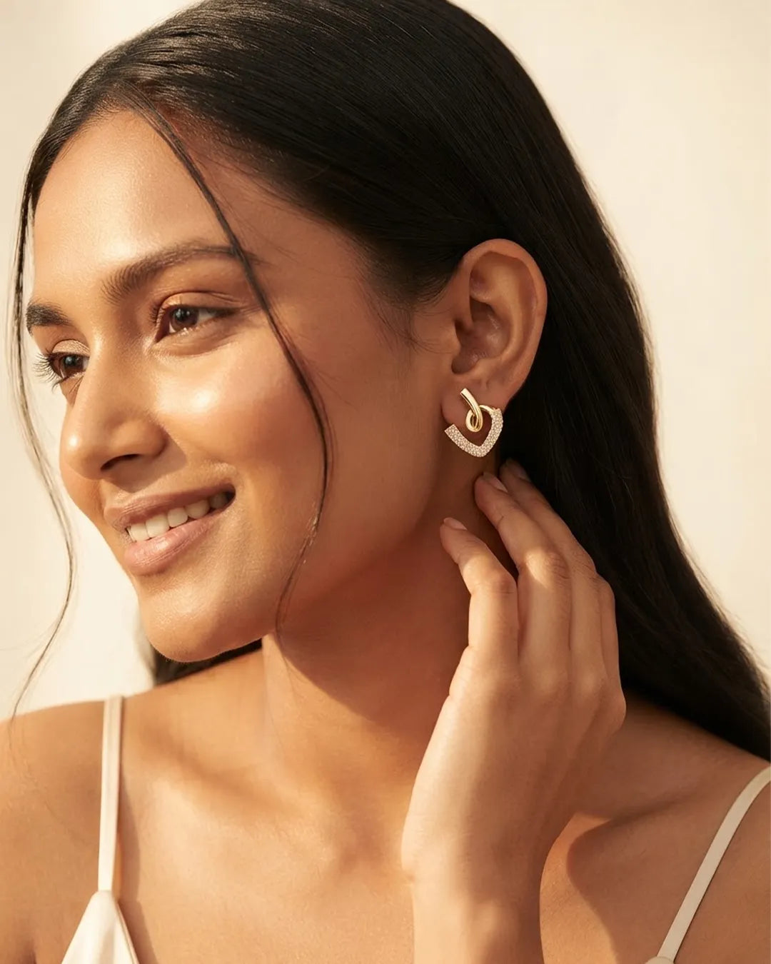 Elegant Loop Stud Earrings