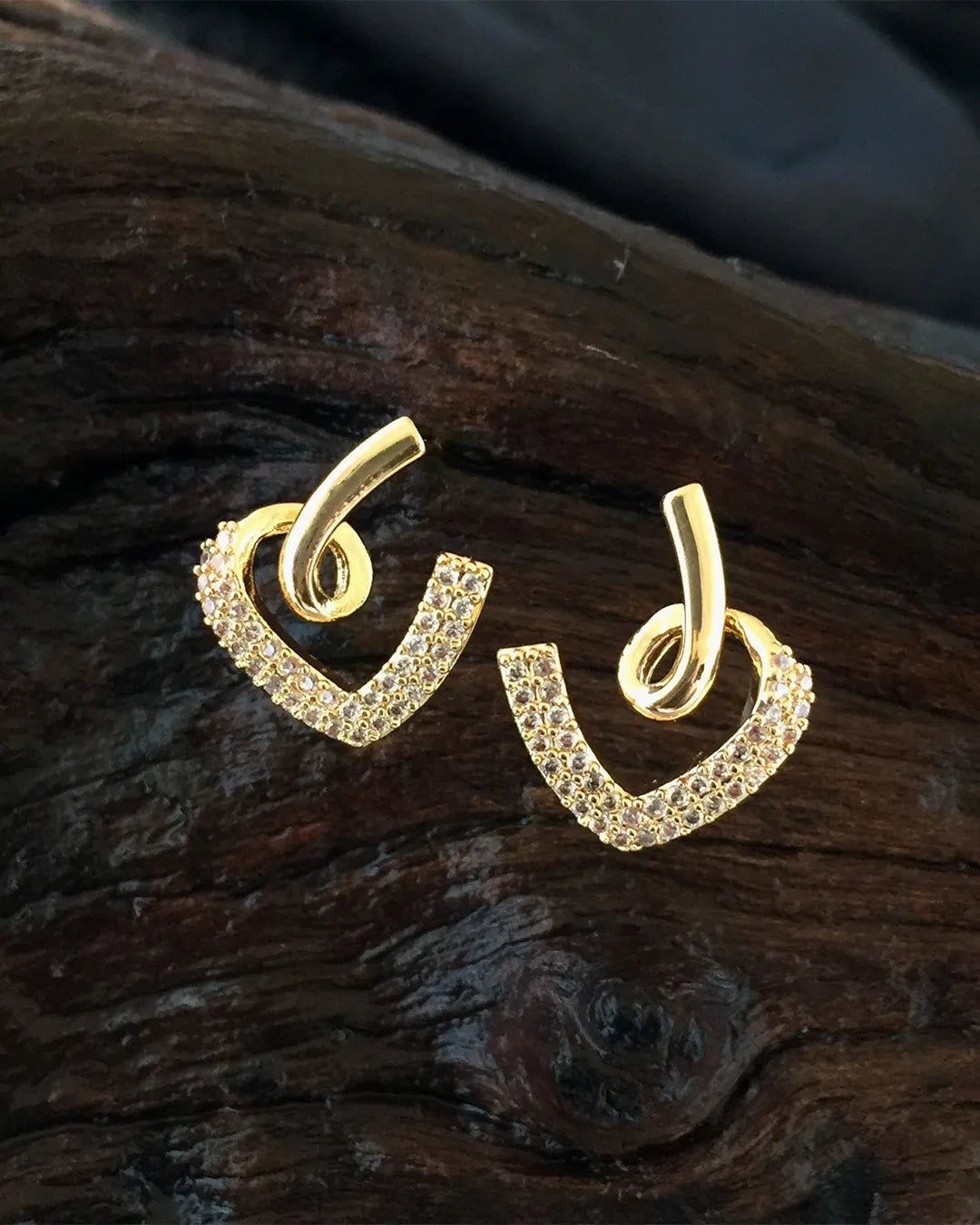 Elegant Loop Stud Earrings