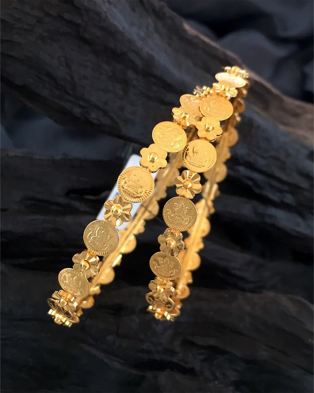 Golden Coin Bangles