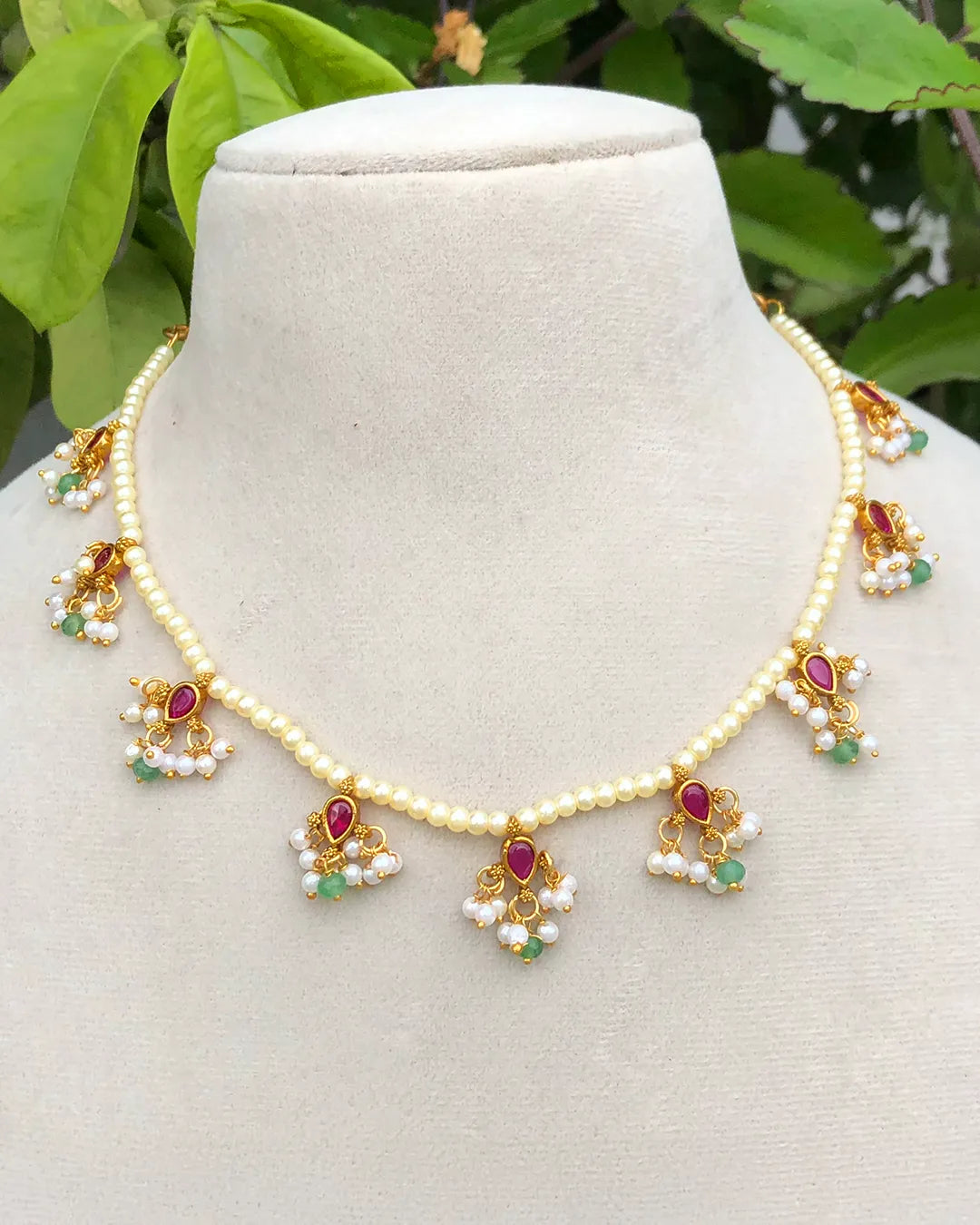 Mithra Pearl Drop Necklace