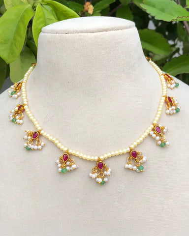 Mithra Pearl Drop Necklace
