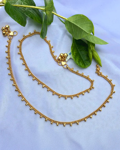 Nithya Gold Ghungroo Anklets