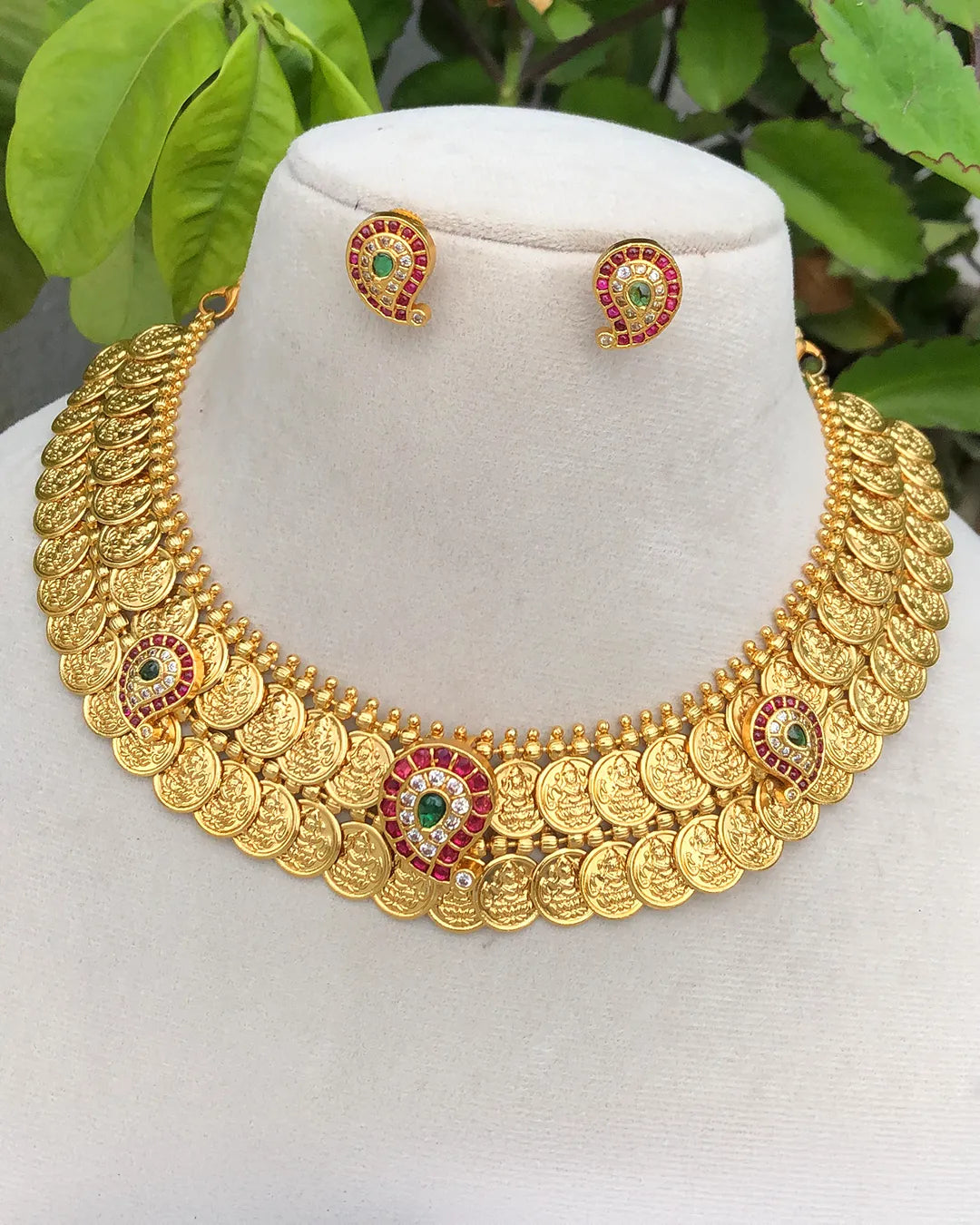 Paisley Coin Necklace Set