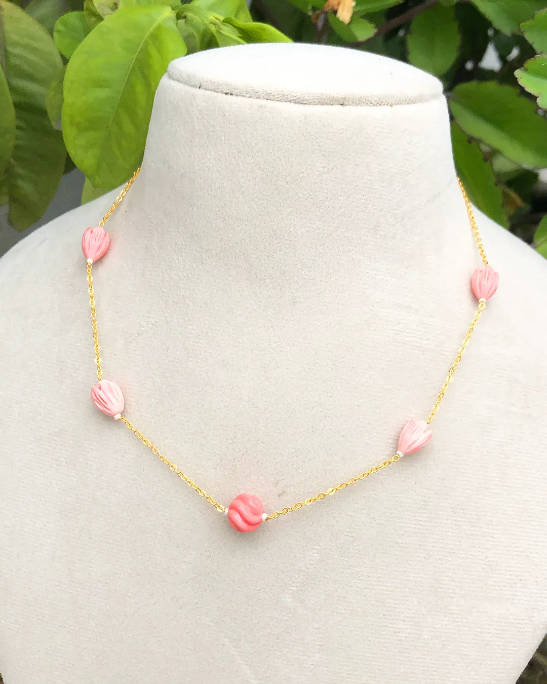 Rosina Shell Bead Gold Chain