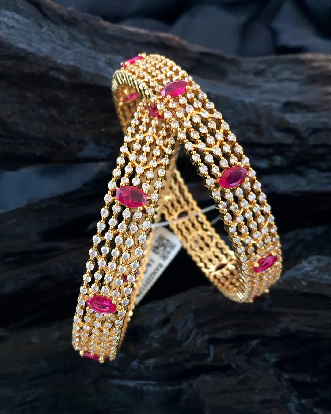 Ruby Sparkle Bangles