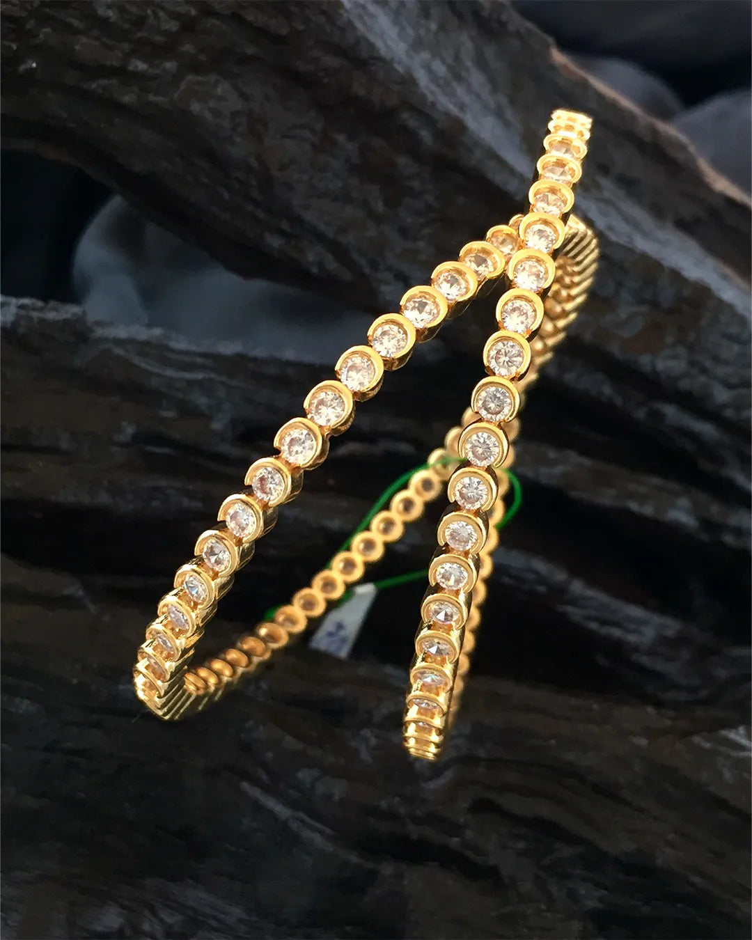 Ruby & Gold Bangle Set