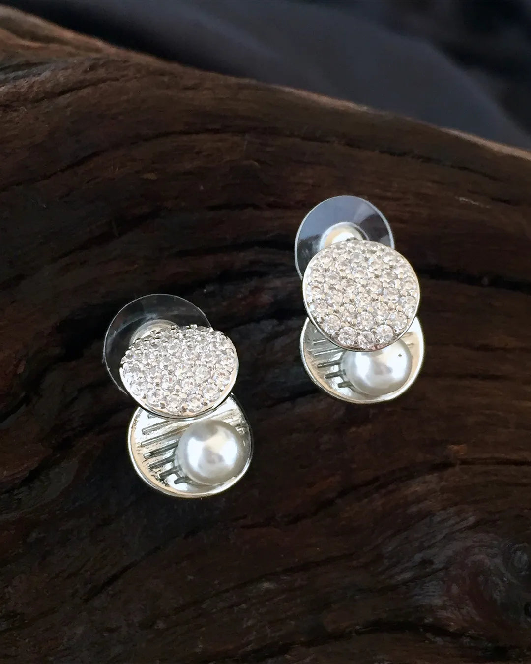 Sparkle Pearl Duo Earrings